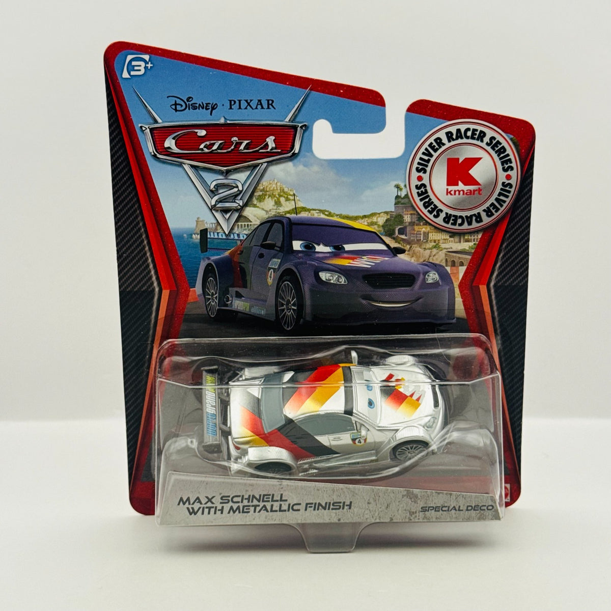 Disney Pixar Cars - SILVER MAX SCHNELL WITH METALLIC FINISH 2012 - 1:55 Diecast