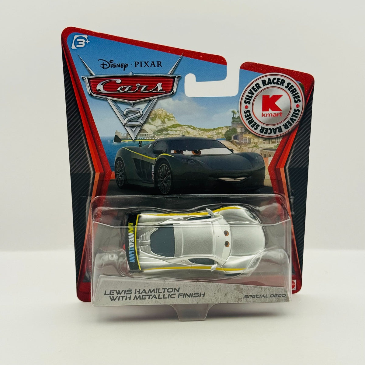 Disney Pixar Cars - SILVER LEWIS HAMILTON WITH METALLIC FINISH 2015 1:55 Diecast