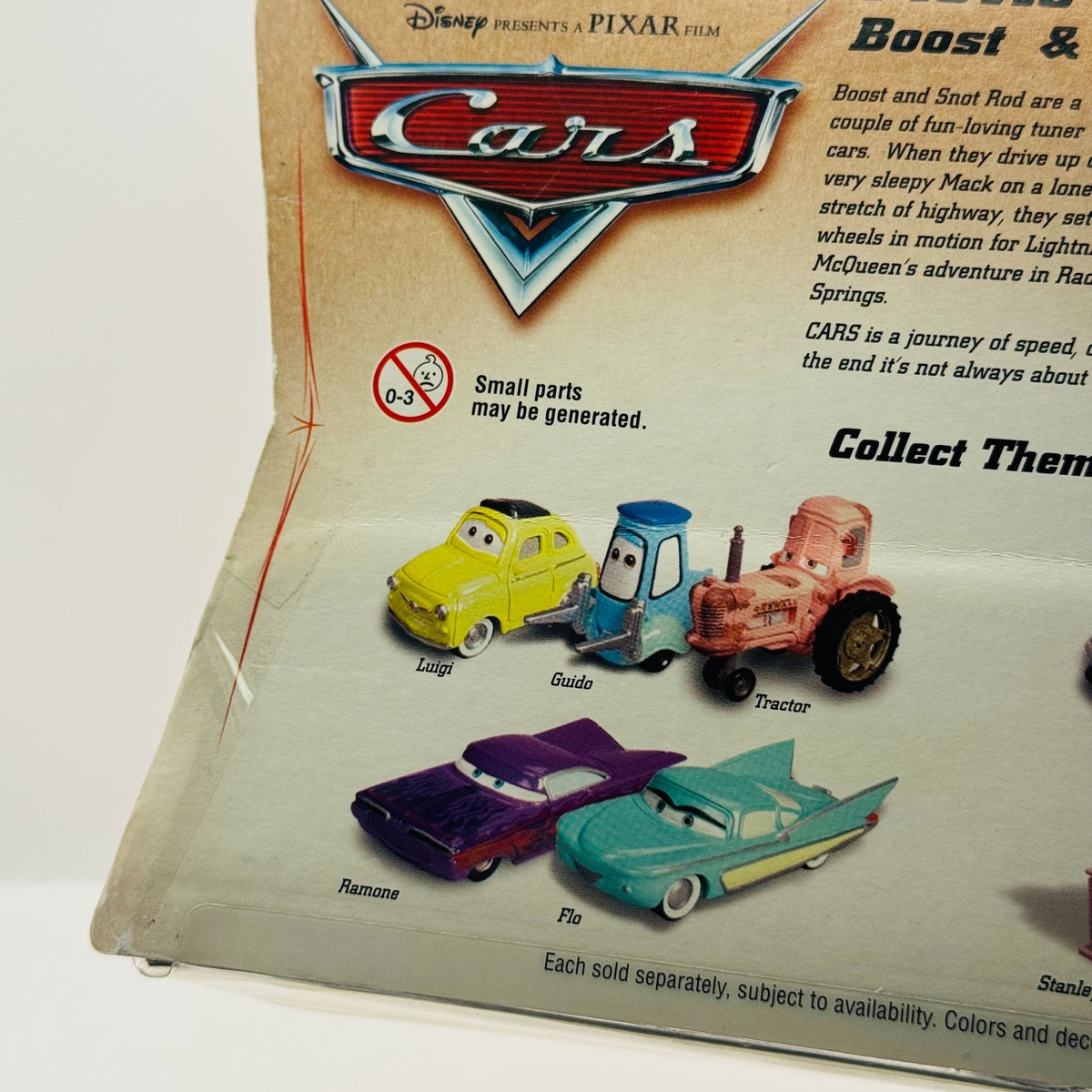 Disney Pixar Cars - BOOST & SNOT ROD Desert Series 2006 *TAPED* - 1:55 Diecast