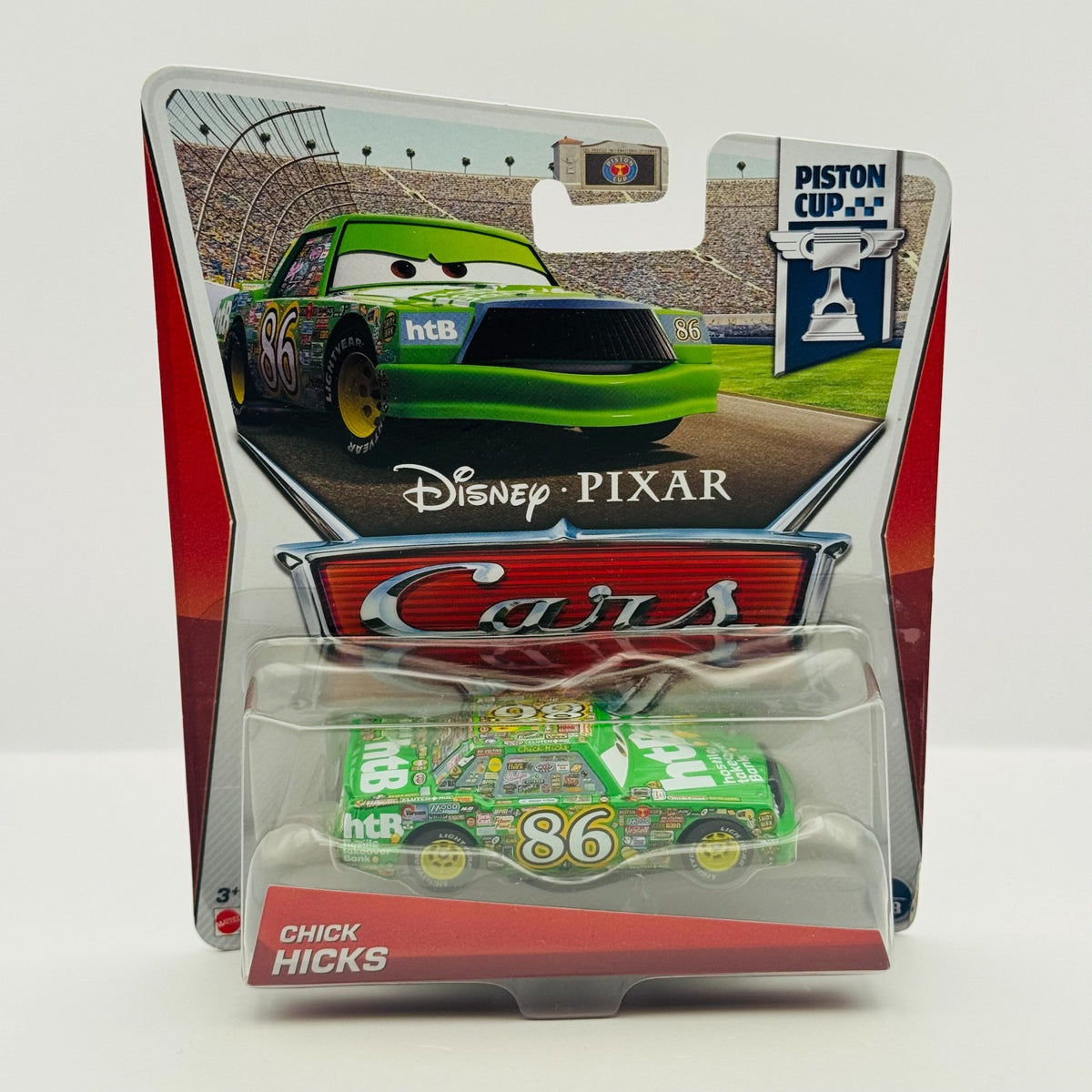 Disney Pixar Cars - CHICK HICKS HTB Piston Cup 2013 - 1:55 Diecast