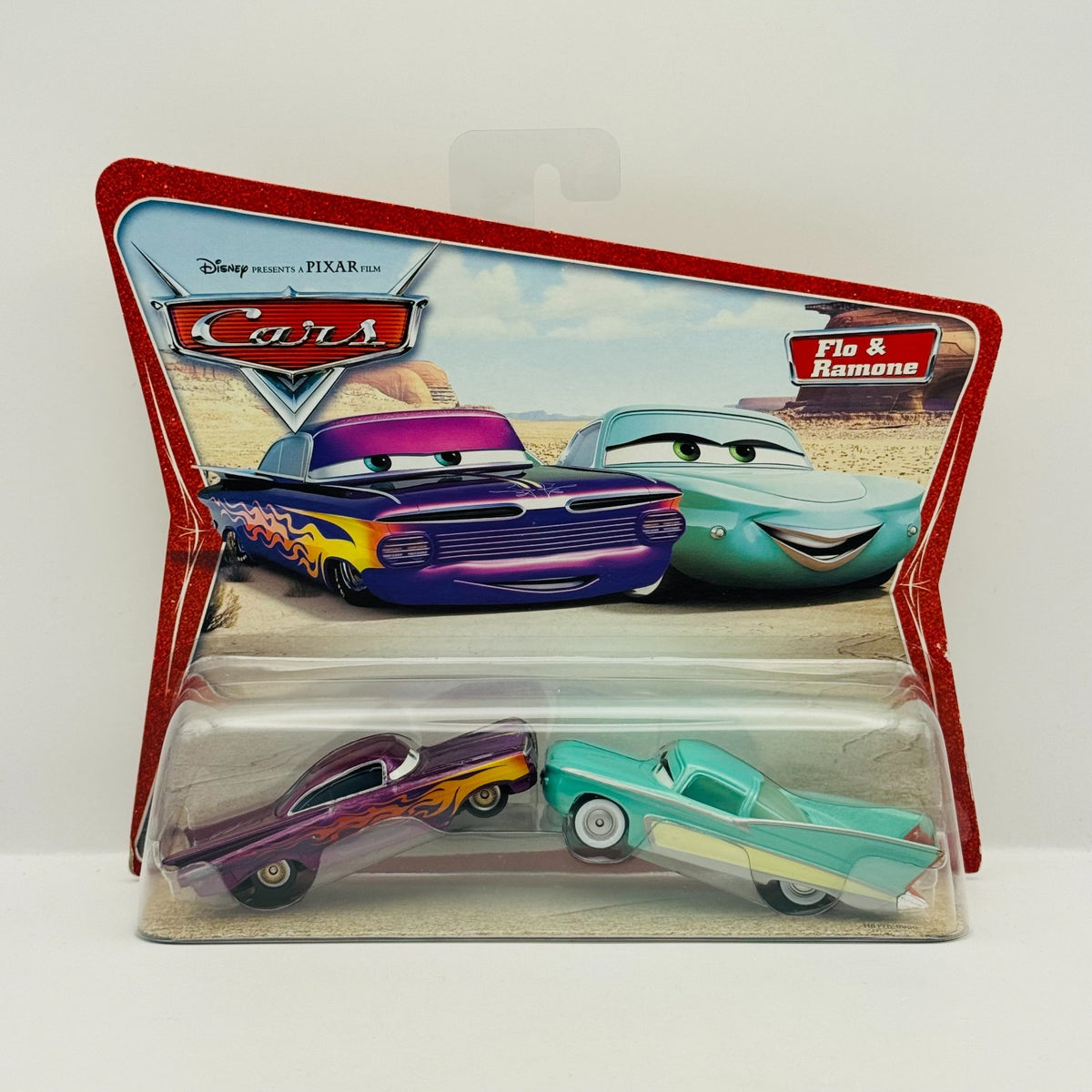 Disney Pixar Cars - PURPLE RAMONE & FLO Desert Series 2006 - 1:55 Diecast