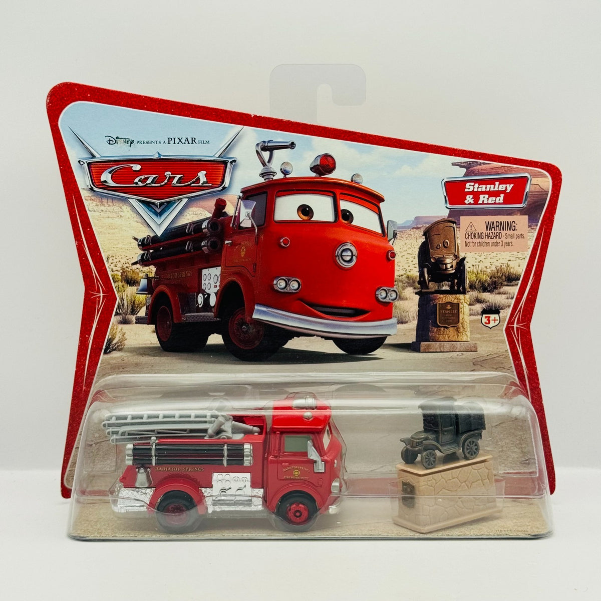 Disney Pixar Cars - RED FIRETRUCK & STANLEY Desert Series 2006 - 1:55 Diecast