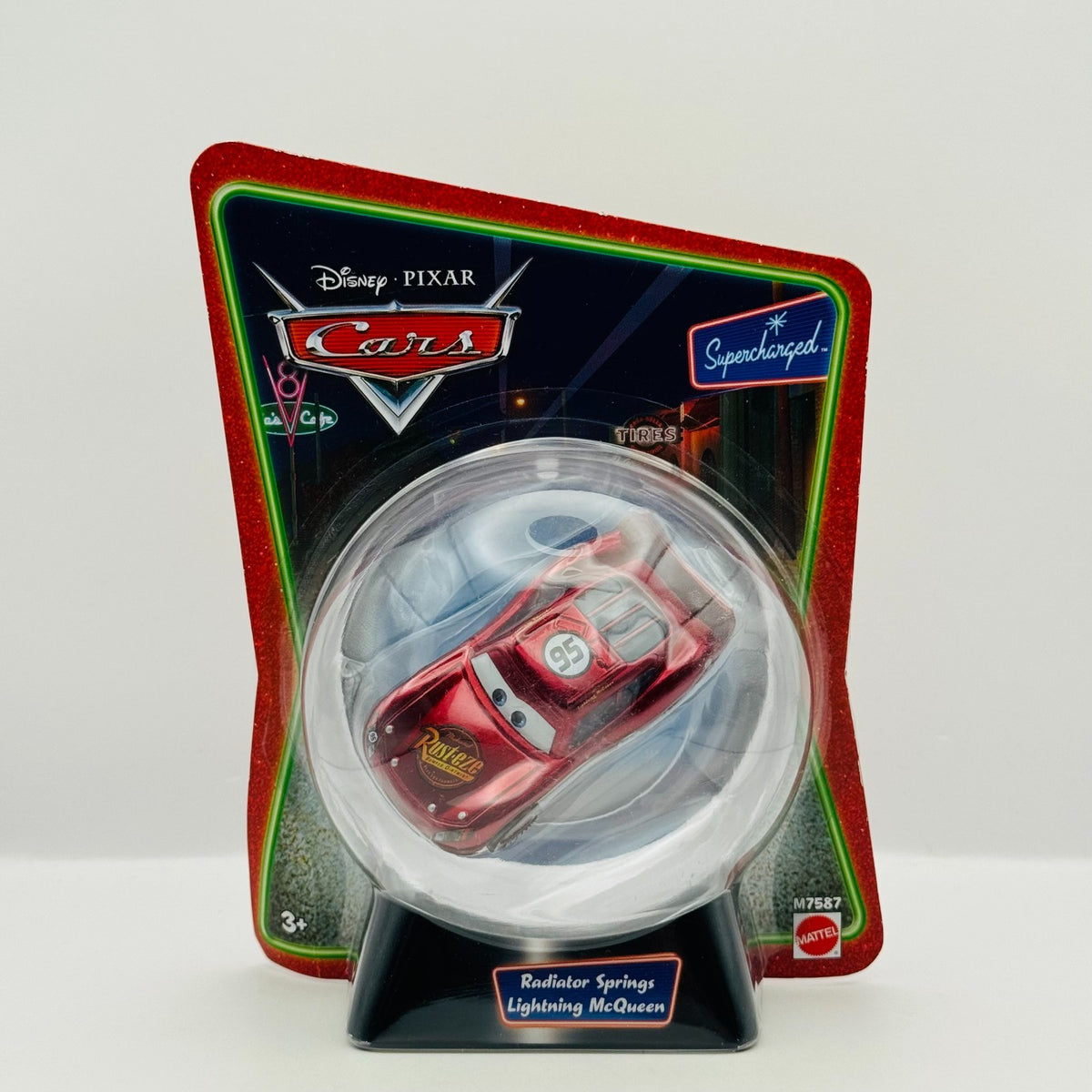 Disney Pixar Cars - RADIATOR SPRINS MCQUEEN Christmas Supercharged 1:55 Diecast