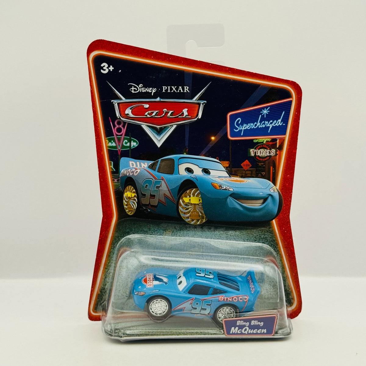 Disney Pixar Cars - DINOCO BLING BLING MCQUEEN Supercharged 2007 - 1:55 Diecast