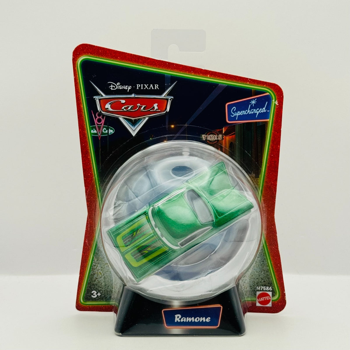 Disney Pixar Cars - GREEN RAMONE Christmas Holiday Supercharged - 1:55 Diecast