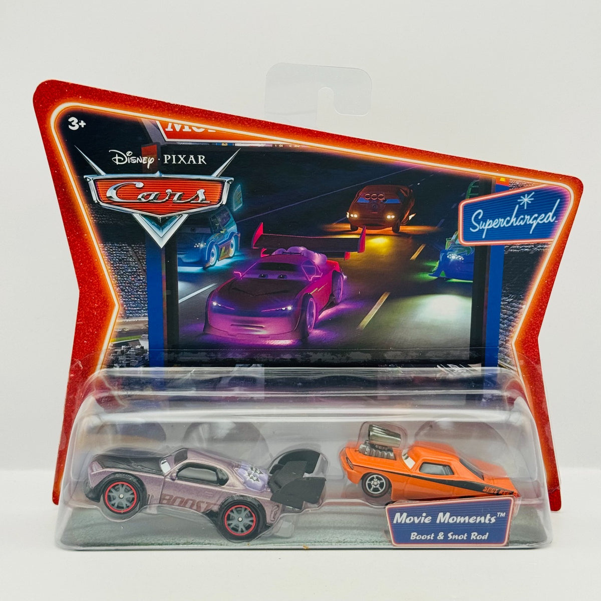 Disney Pixar Cars - BOOST & SNOT ROD Tuners Supercharged 2007 - 1:55 Diecast