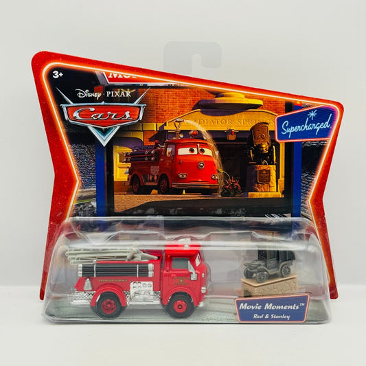 Disney Pixar Cars - RED FIRETRUCK & STANLEY Supercharged 2007 - 1:55 Diecast