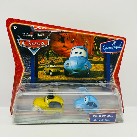 Disney Pixar Cars - PT FLEA & FLIK Bug's Supercharged 2007 *RARE* - 1:55 Diecast