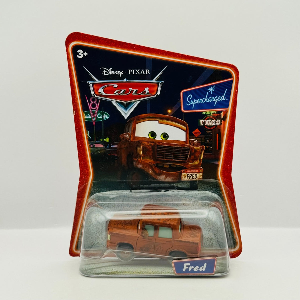 Disney Pixar Cars - FRED Supercharged 2007 *INTERNATIONAL* - 1:55 Diecast
