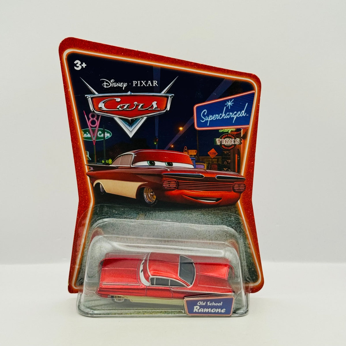 Disney Pixar Cars - OLD SCHOOL RAMONE Supercharged 2007 *RARE* - 1:55 Diecast