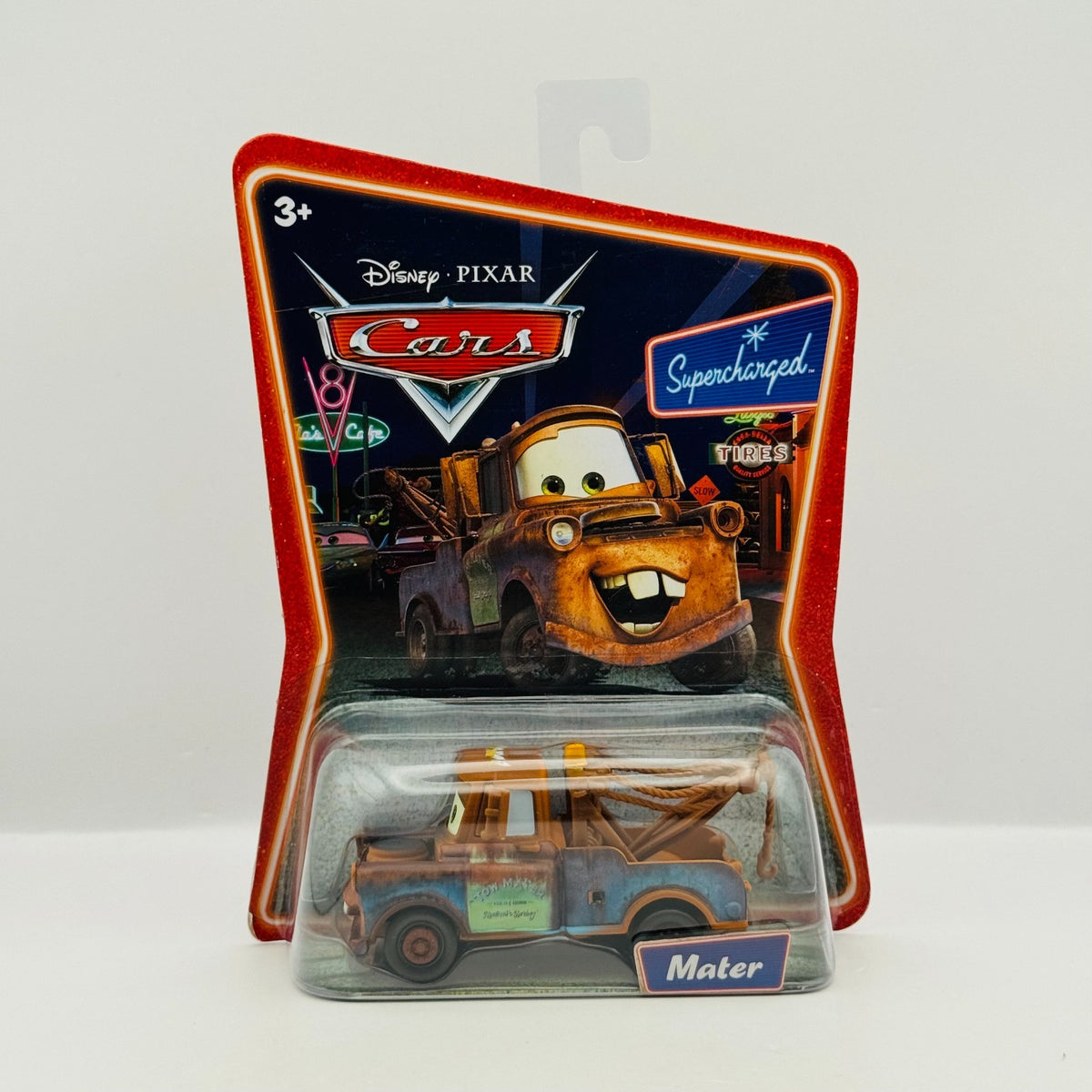 Disney Pixar Cars - TOW MATER Supercharged 2007 - 1:55 Diecast