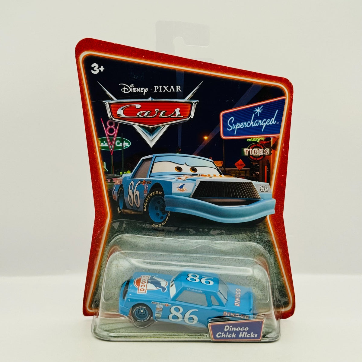 Disney Pixar Cars - DINOCO CHICK HICKS Supercharged 2007 - 1:55 Diecast