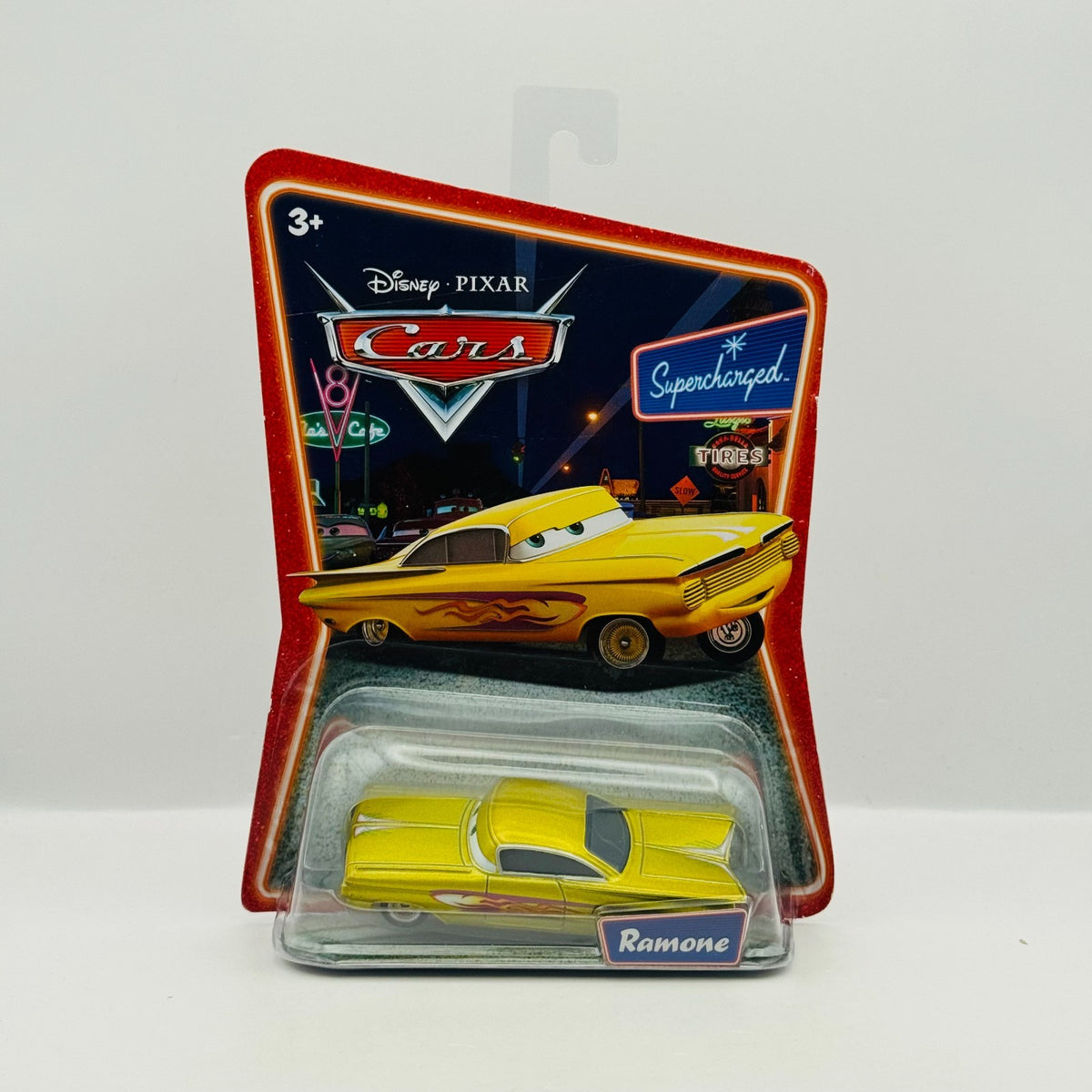 Disney Pixar Cars - GOLD YELLOW RAMONE Supercharged 2007 - 1:55 Diecast
