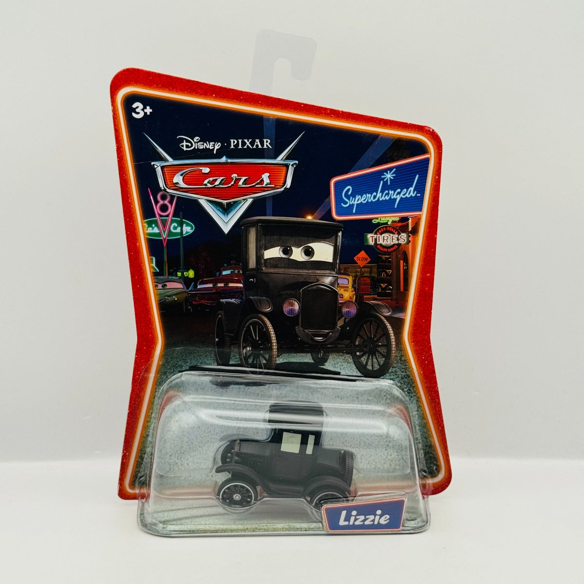 Disney Pixar Cars - LIZZIE [Ford Model T] Supercharged 2007 - 1:55 Diecast