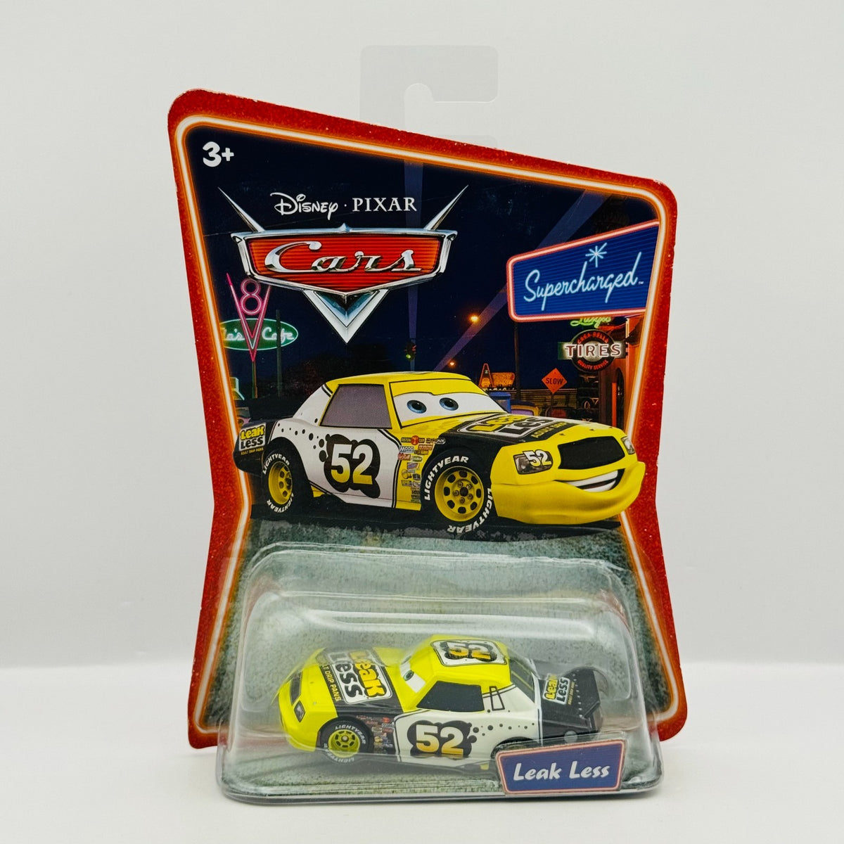 Disney Pixar Cars - LEAK LESS CLAUDE SCRUGGS Supercharged 2007 - 1:55 Diecast