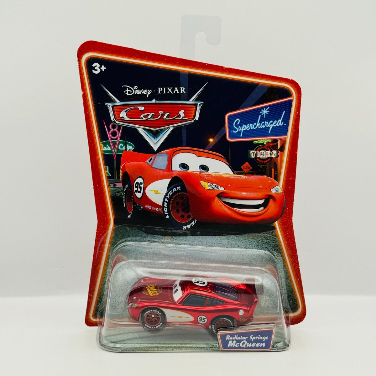 Disney Pixar Cars - RADIATOR SPRINGS MCQUEEN Supercharged 2007 - 1:55 Diecast