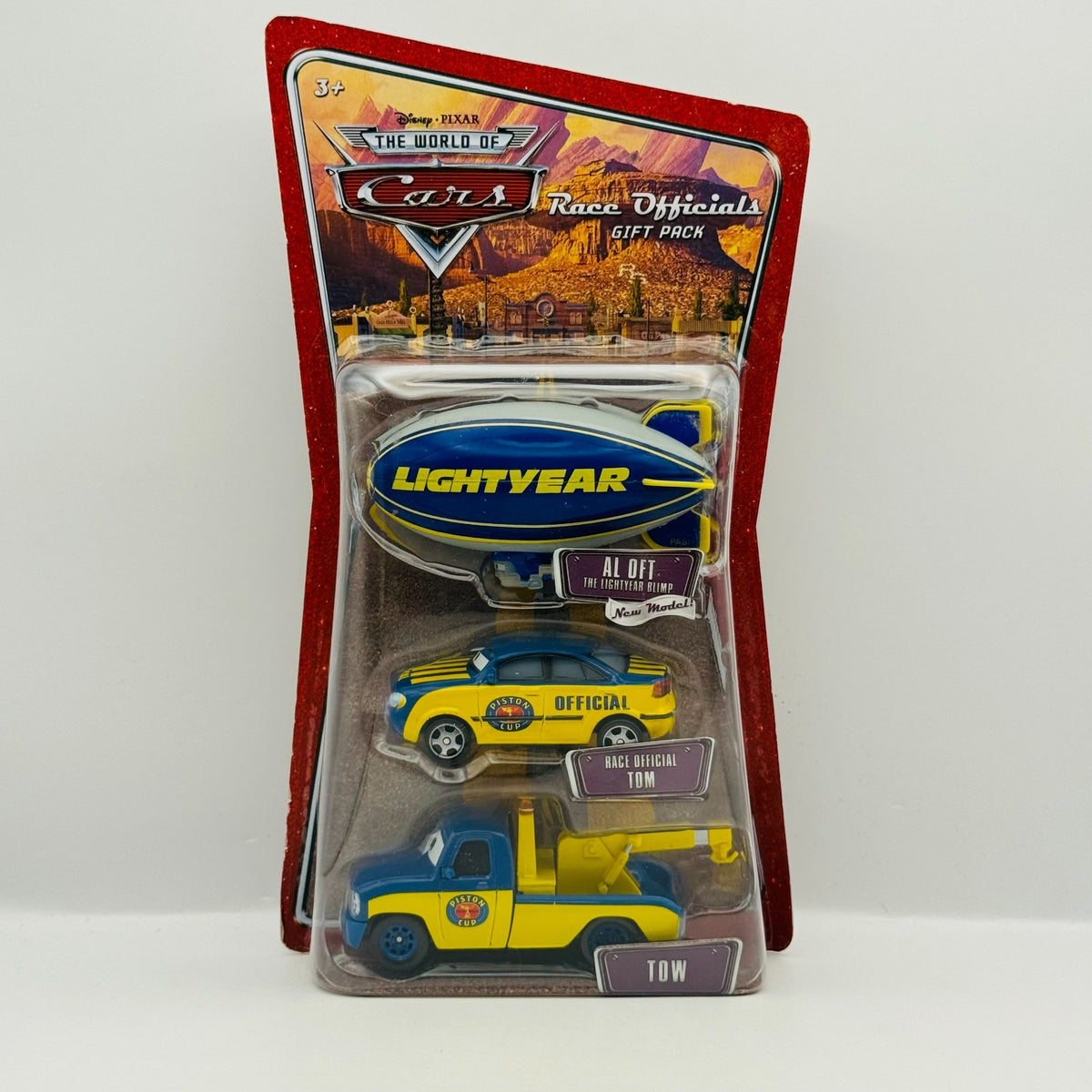 Disney Pixar Cars - RACE OFFICIALS 3-PK AL OFT BLIMP, TOW TRUCK TOM 1:55 Diecast