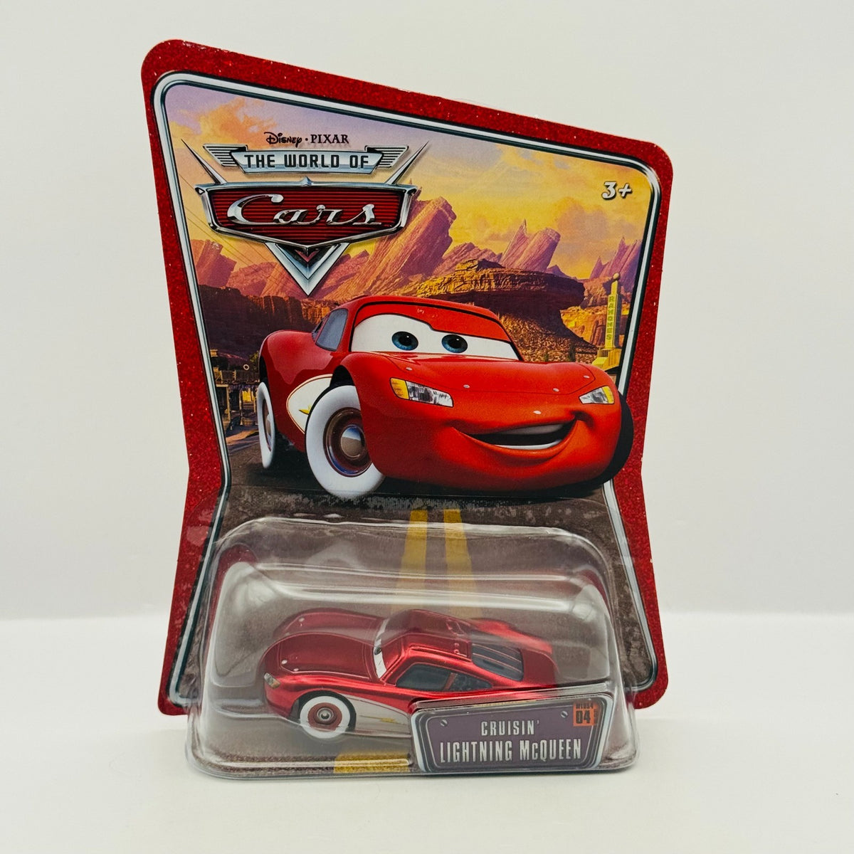 Disney Pixar Cars - CRUISIN' LIGHTNING MCQUEEN World Of Cars 2008 - 1:55 Diecast