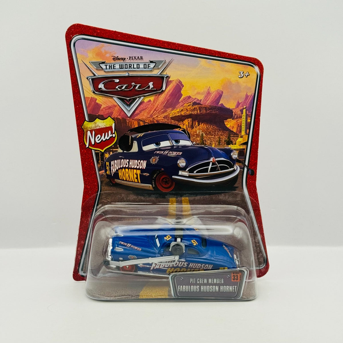 Disney Pixar Cars - PIT CREW MEMBER FABULOUS HUDSON HORNET DOC - 1:55 Diecast
