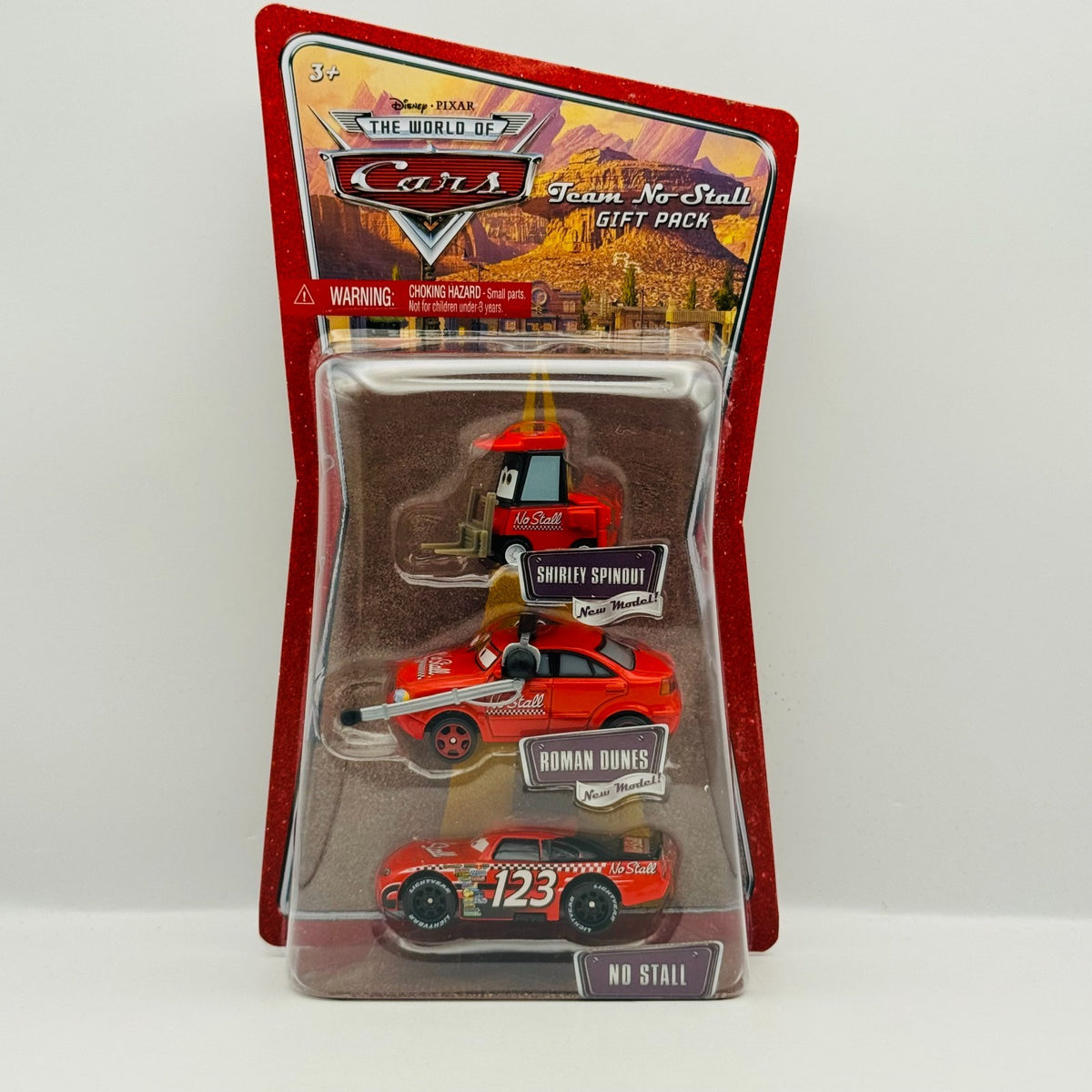 Disney Pixar Cars - TEAM NO STALL CREW 3-PK CHIEF, PITTY, TODD 2008 1:55 Diecast