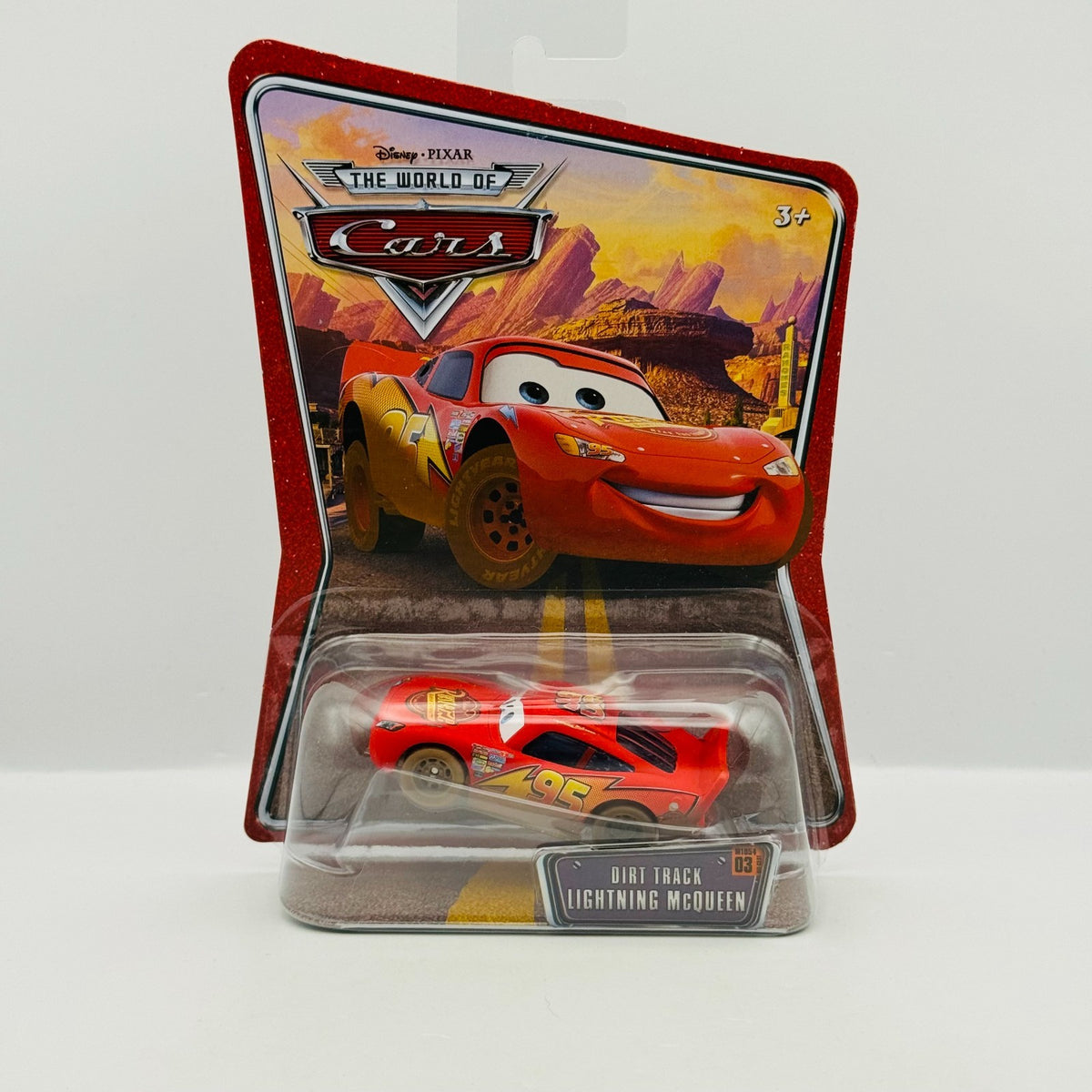 Disney Pixar Cars - DIRT TRACK MCQUEEN World of Cars 2008 - 1:55 Diecast