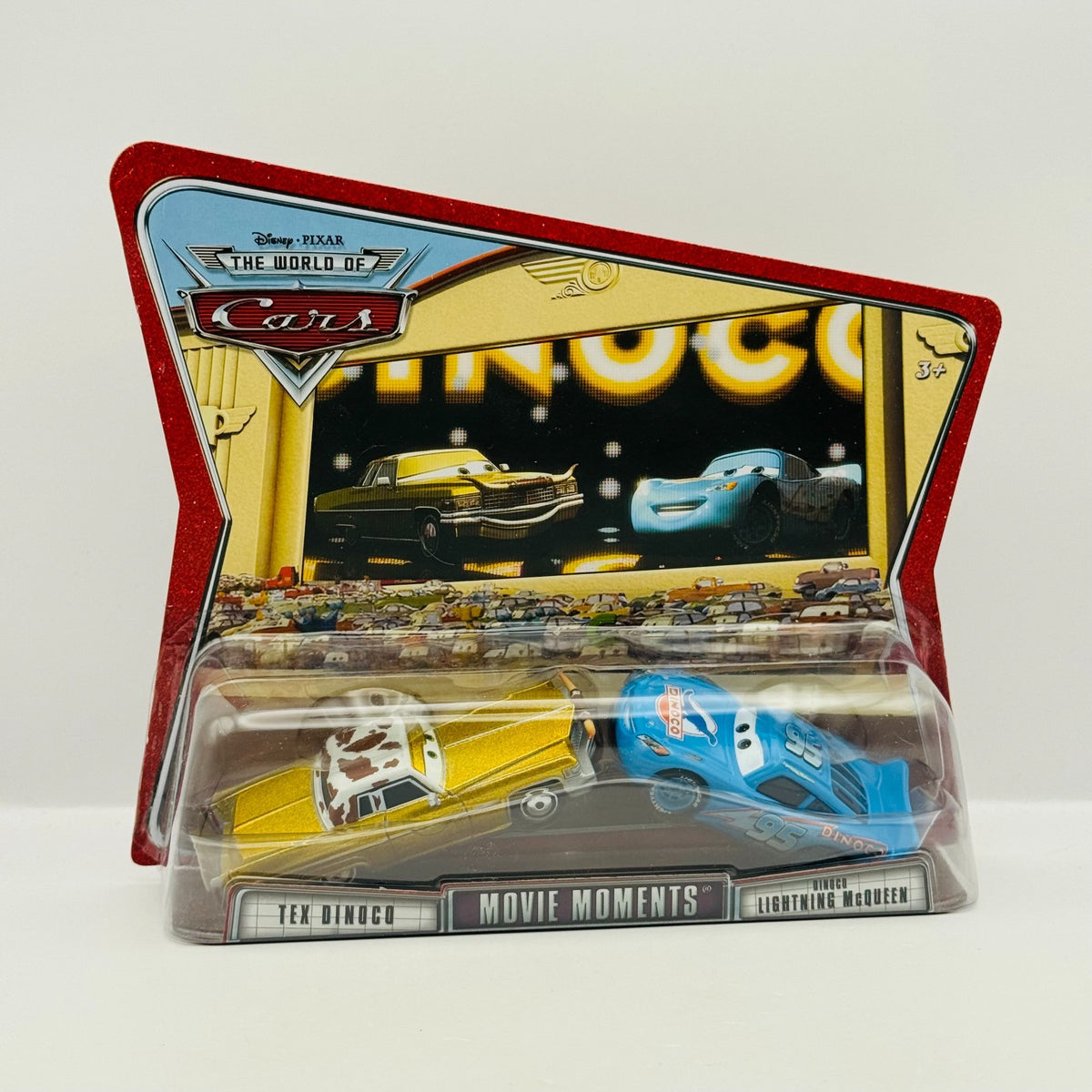 Disney Pixar Cars - TEX DINOCO & DINOCO MCQUEEN World Of Cars 2008- 1:55 Diecast