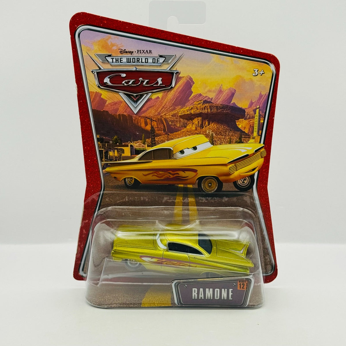 Disney Pixar Cars - GOLD YELLOW RAMONE World of Cars 2008 - 1:55 Diecast