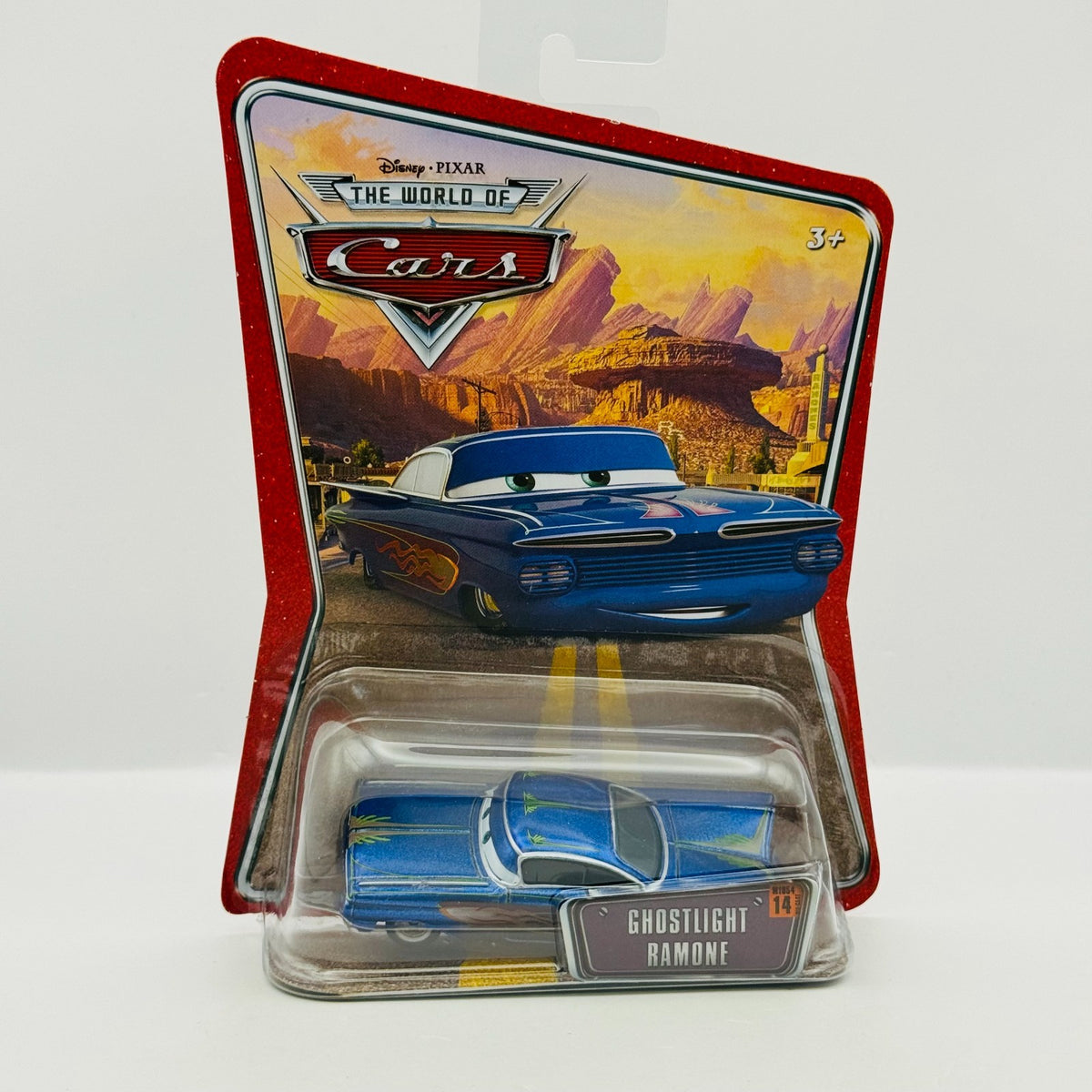 Disney Pixar Cars - GHOSTLIGHT RAMONE BLUE World Of Cars 2008 - 1:55 Diecast