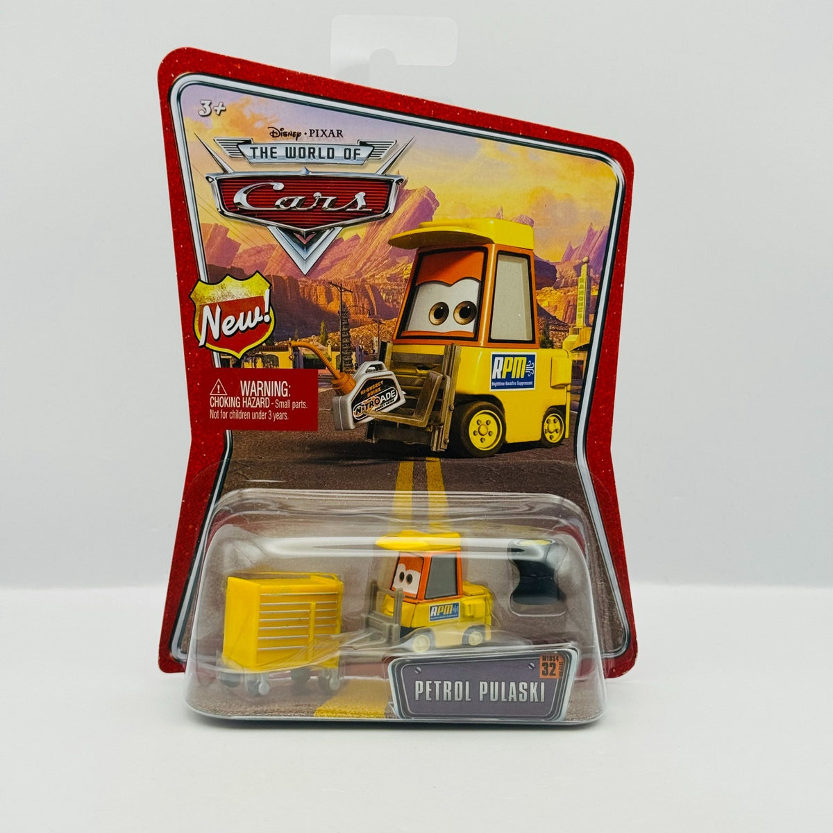 Disney Pixar Cars - PETROL PULASKI RPM PITTY World Of Cars 2008 - 1:55 Diecast