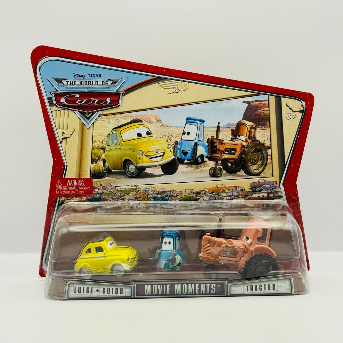 Disney Pixar Cars - LUIGI, GUIDO, & TRACTOR World Of Cars 2008 - 1:55 Diecast