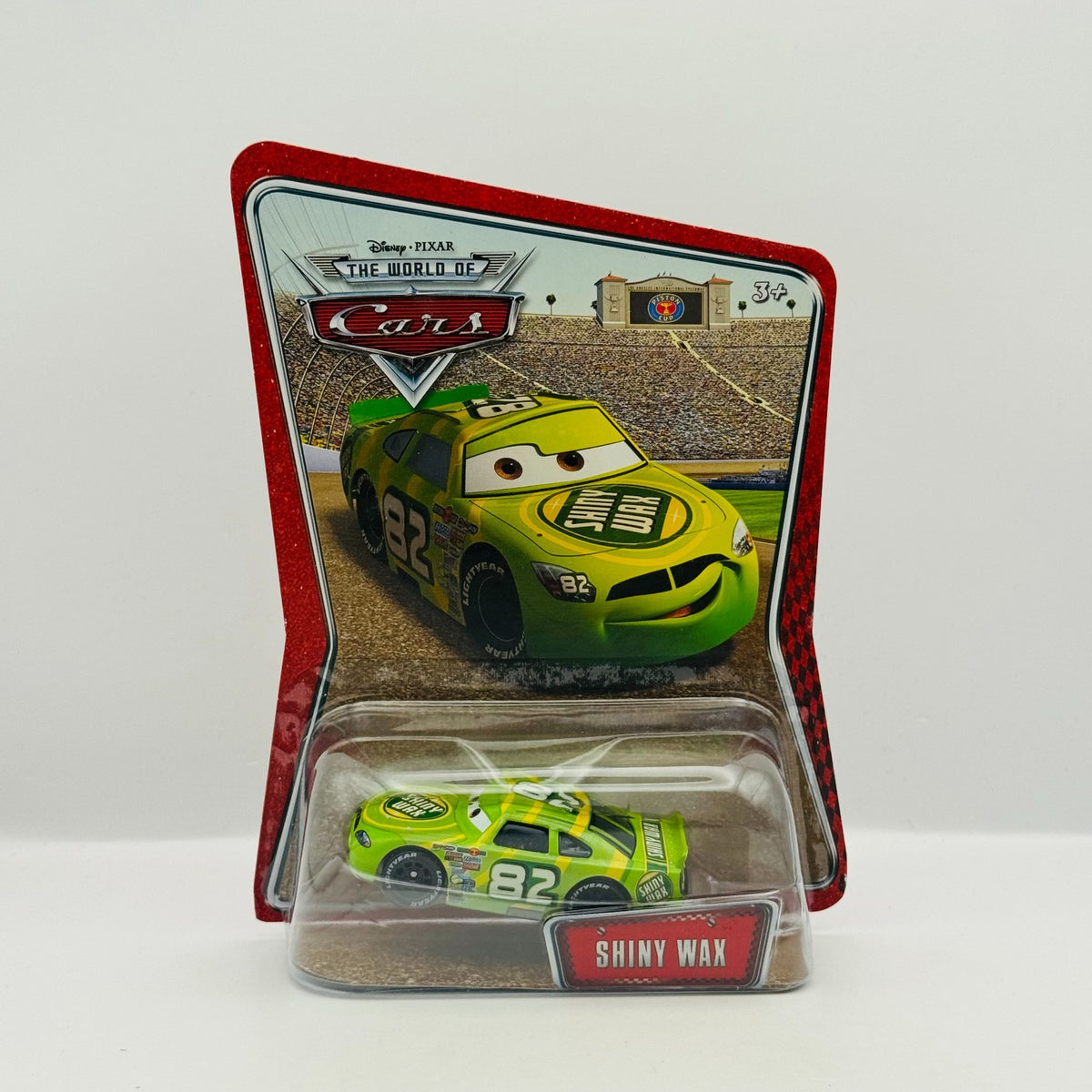 Disney Pixar Cars - DARREN LEADFOOT SHINY WAX World Of Cars 2008 - 1:55 Diecast