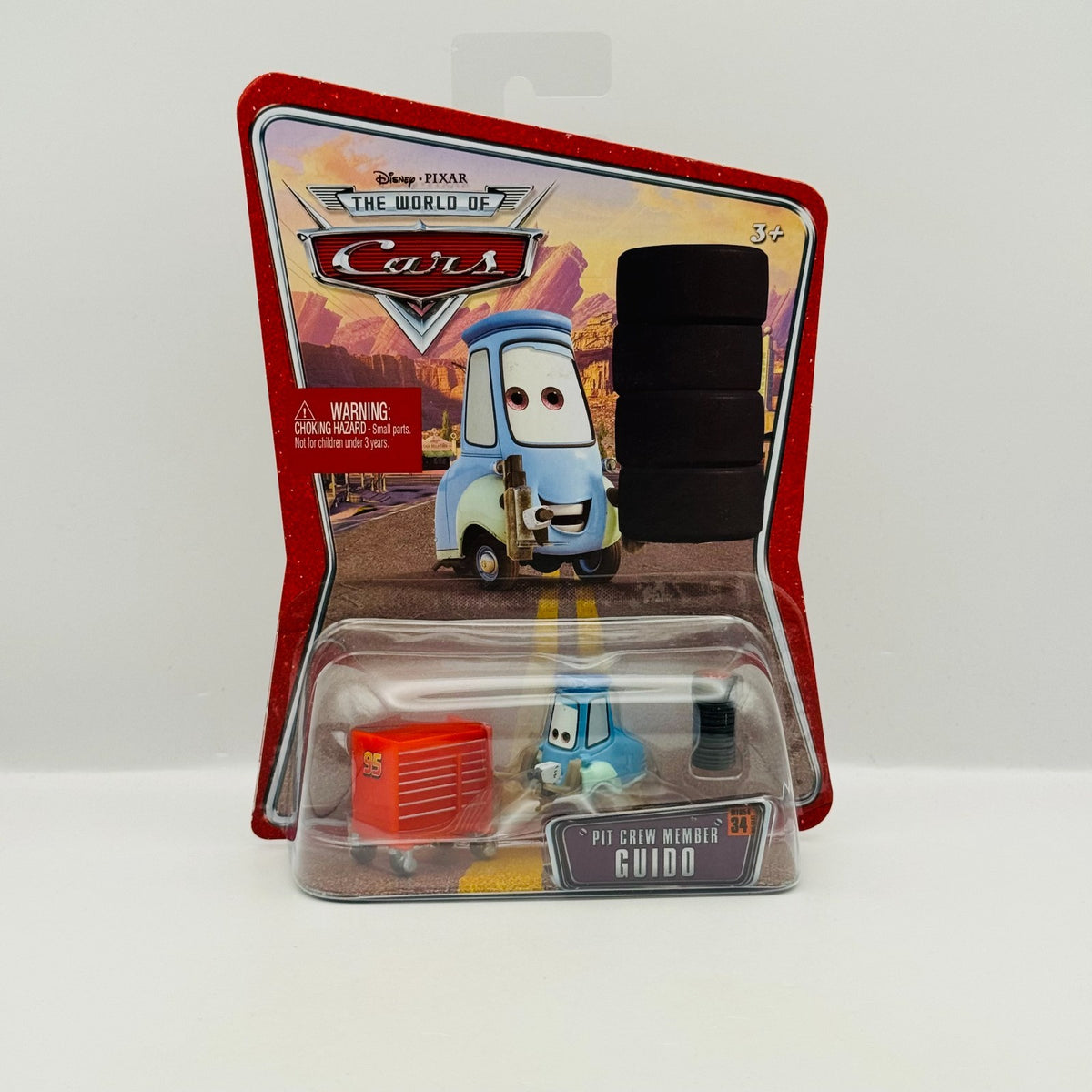 Disney Pixar Cars - PIT CREW MEMBER GUIDO World of Cars 2008 - 1:55 Diecast