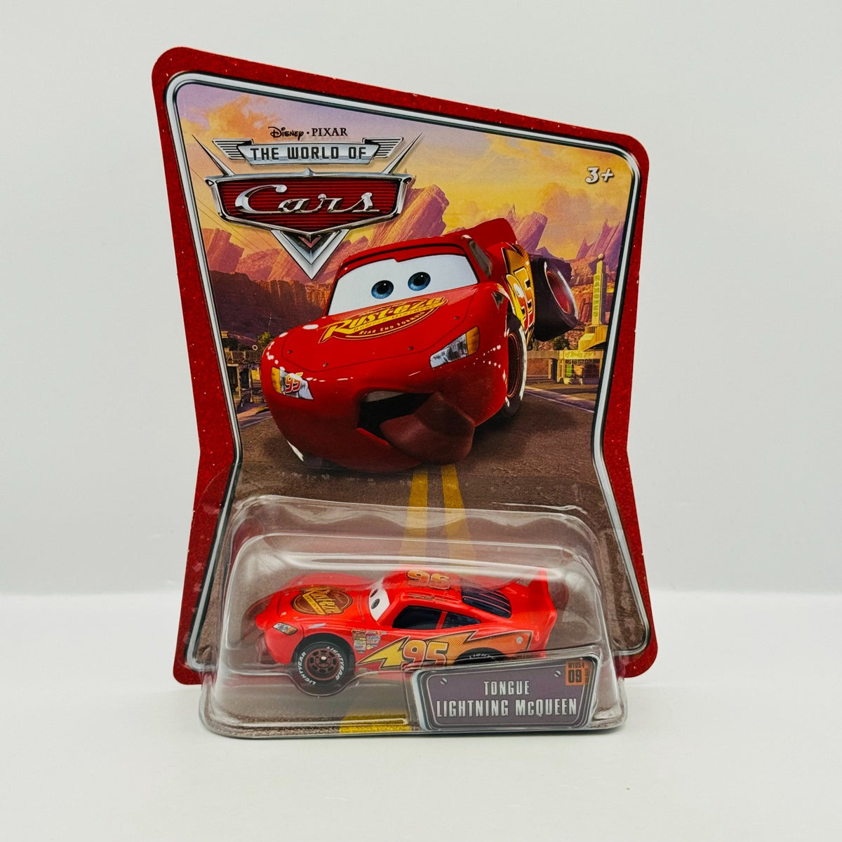 Disney Pixar Cars - TONGUE LIGHTNING MCQUEEN World Of Cars 2008 - 1:55 Diecast