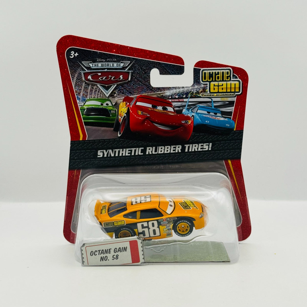 Disney Pixar Cars OCTANE GAIN BILLY OILCHANGER Rubber Tires Piston -1:55 Diecast