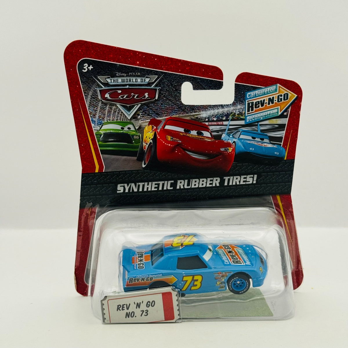 Disney Pixar Cars - REV N GO MISTI MOTORKRASS Rubber Tires Piston - 1:55 Diecast