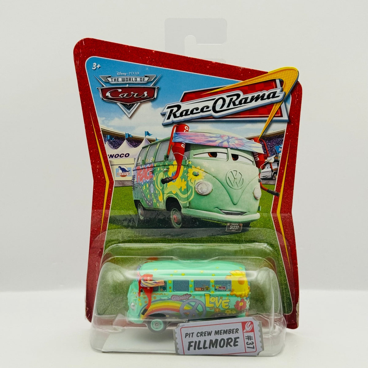 Disney Pixar Cars - PIT CREW MEMBER FILLMORE Race O Rama 2009 - 1:55 Diecast