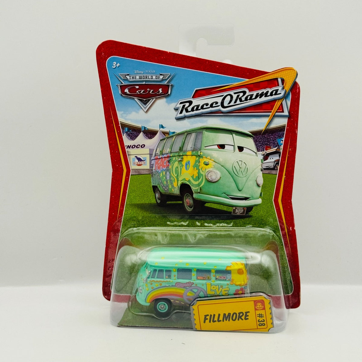 Disney Pixar Cars - FILLMORE [VW BUS] Race O Rama 2009 - 1:55 Diecast