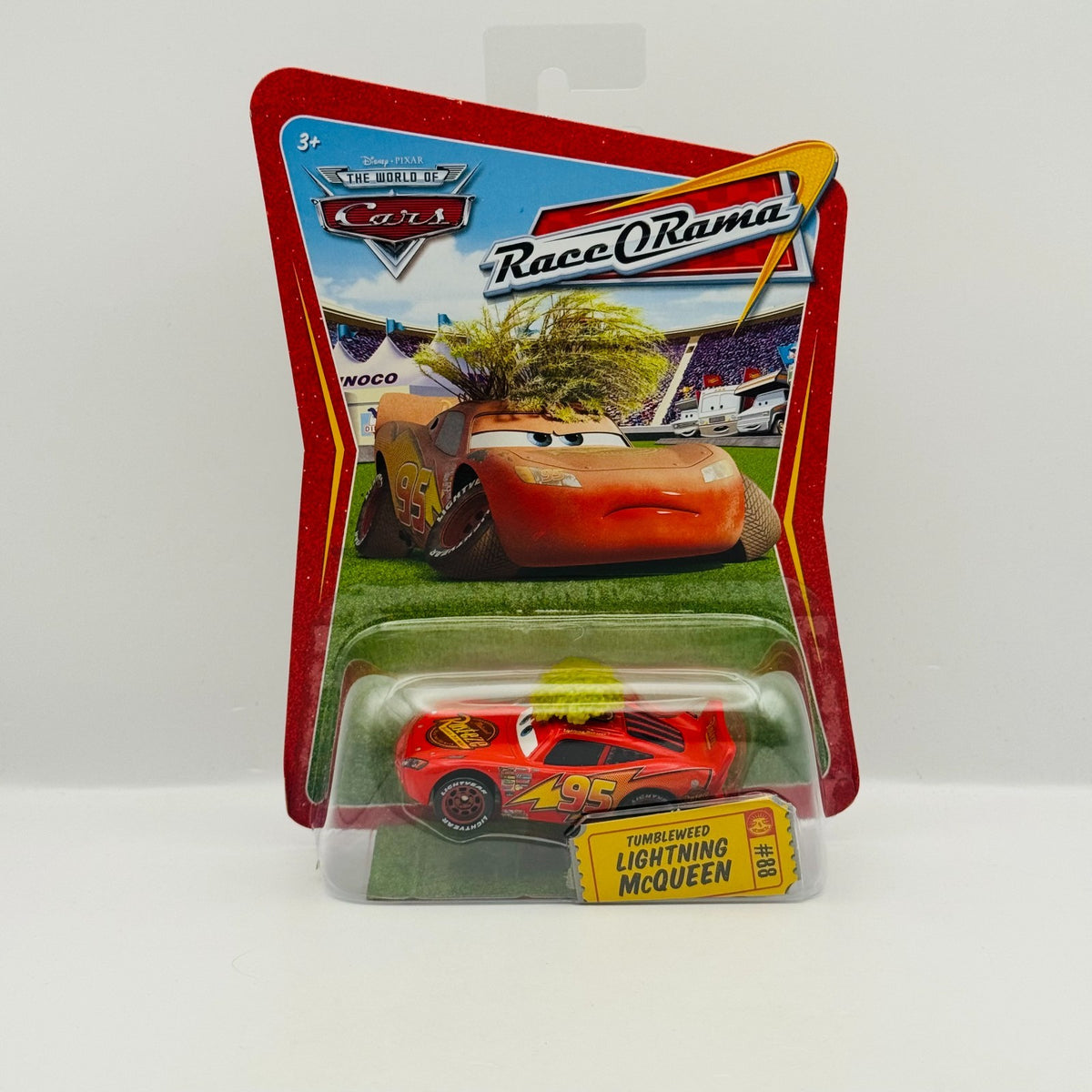 Disney Pixar Cars - TUMBLEWEED LIGHTNING MCQUEEN Race O Rama 2009 - 1:55 Diecast
