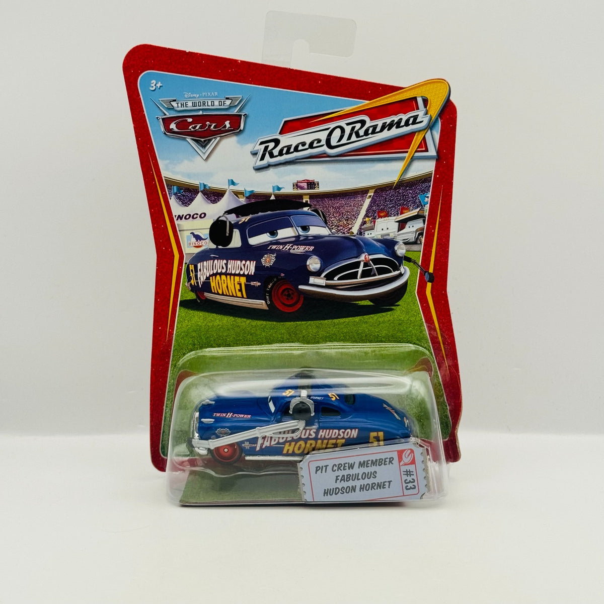 Disney Pixar Cars - PIT CREW MEMBER FABULOUS HUDSON HORNET DOC - 1:55 Diecast