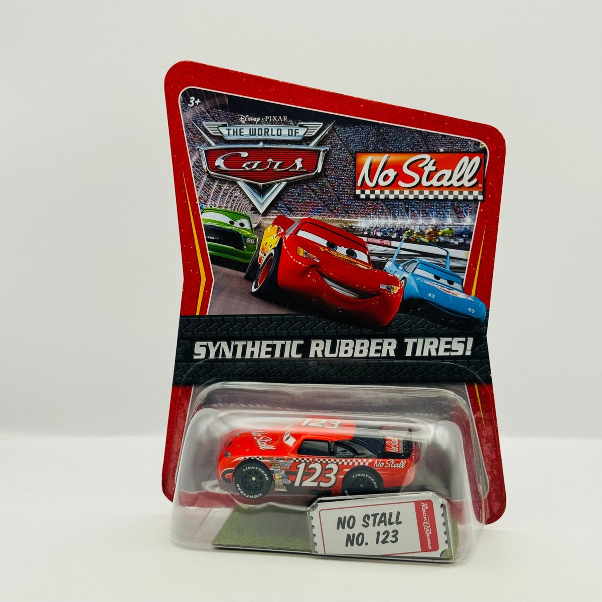 Disney Pixar Cars - NO STALL TODD MARCUS Rubber Tires Piston Cup - 1:55 Diecast