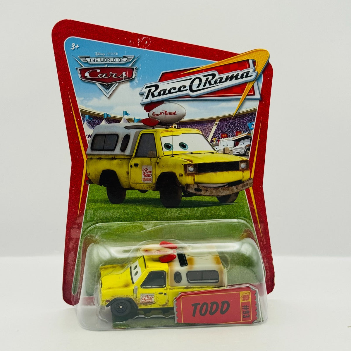 Disney Pixar Cars - TODD THE PIZZA PLANET TRUCK Race O Rama 2009 - 1:55 Diecast