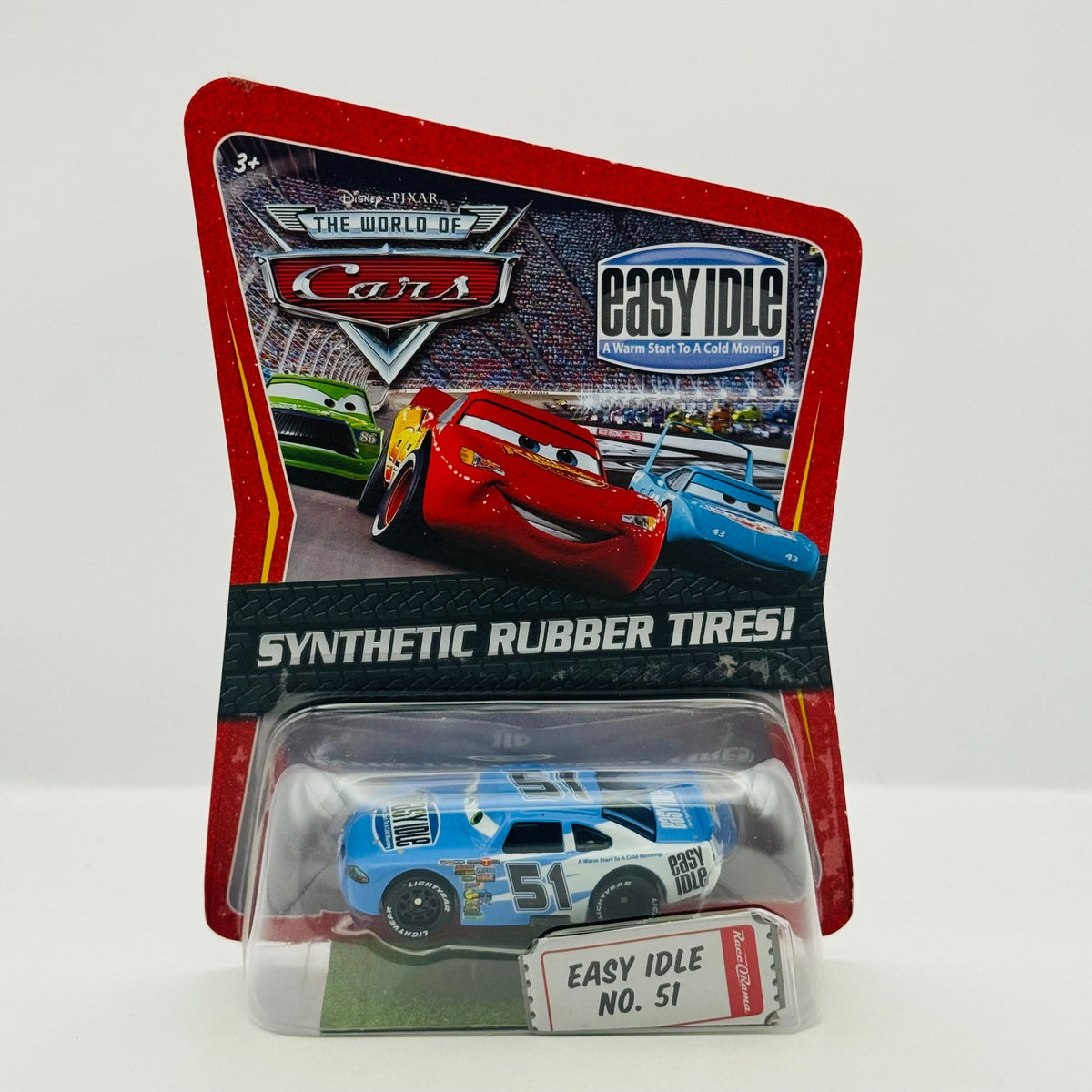 Disney Pixar Cars - EASY IDLE RUBY EASY OAKS Rubber Tires Piston - 1:55 Diecast