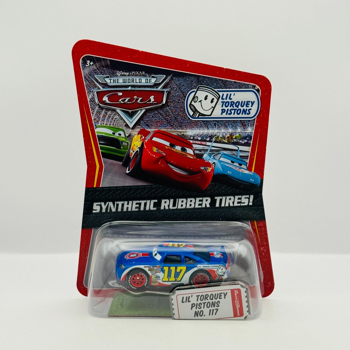 Disney Pixar Cars - LIL TORQUEY PISTONS RALPH CARLOW Rubber Tires - 1:55 Diecast