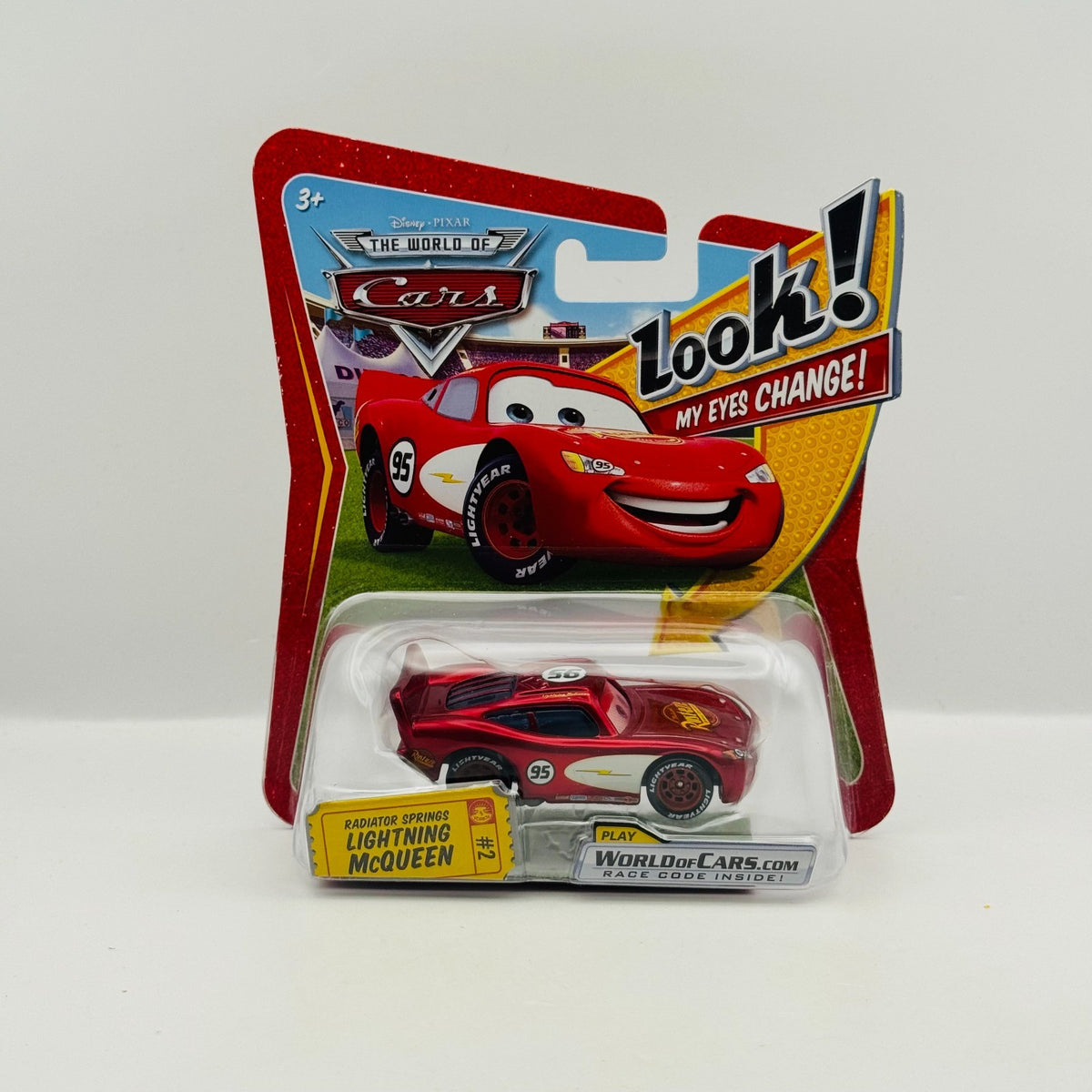 Disney Pixar Cars - RADIATOR SPRINGS McQUEEN LENTICULAR Eyes Change 1:55 Diecast