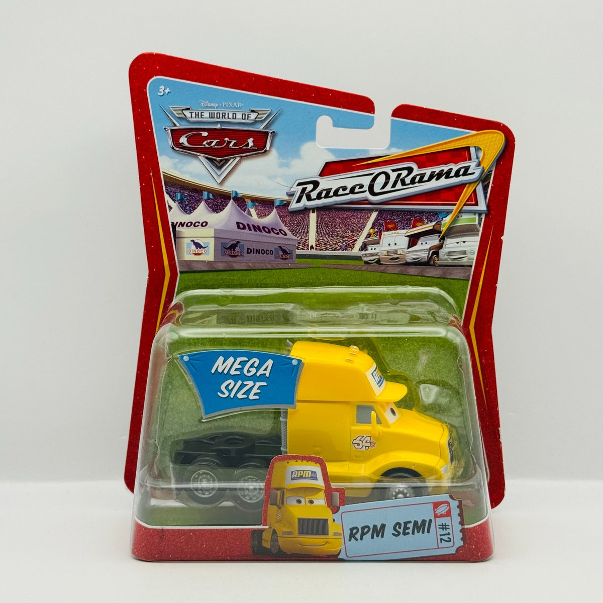 Disney Pixar Cars - RPM SEMI CAB HAULER Mega Size Deluxe 2009 - 1:55 Diecast
