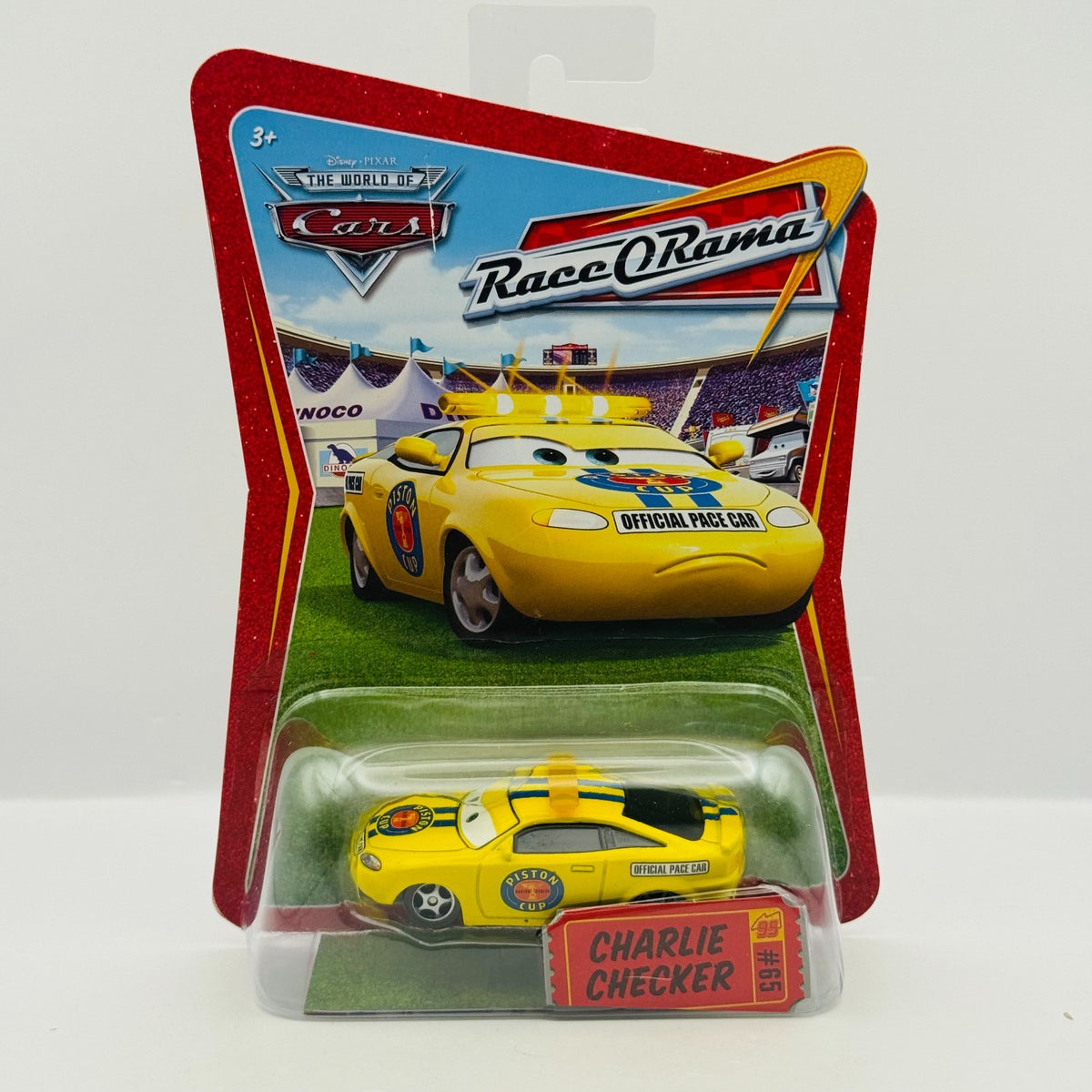 Disney Pixar Cars - CHARLIE CHECKER Race O Rama 2009 - 1:55 Diecast