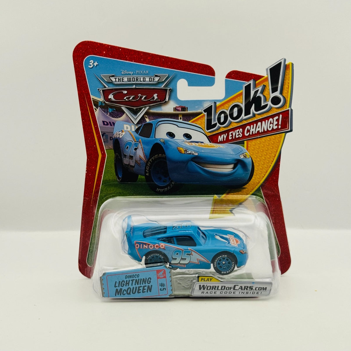 Disney Pixar Cars - DINOCO MCQUEEN LENTICULAR My Eyes Change 2009 - 1:55 Diecast
