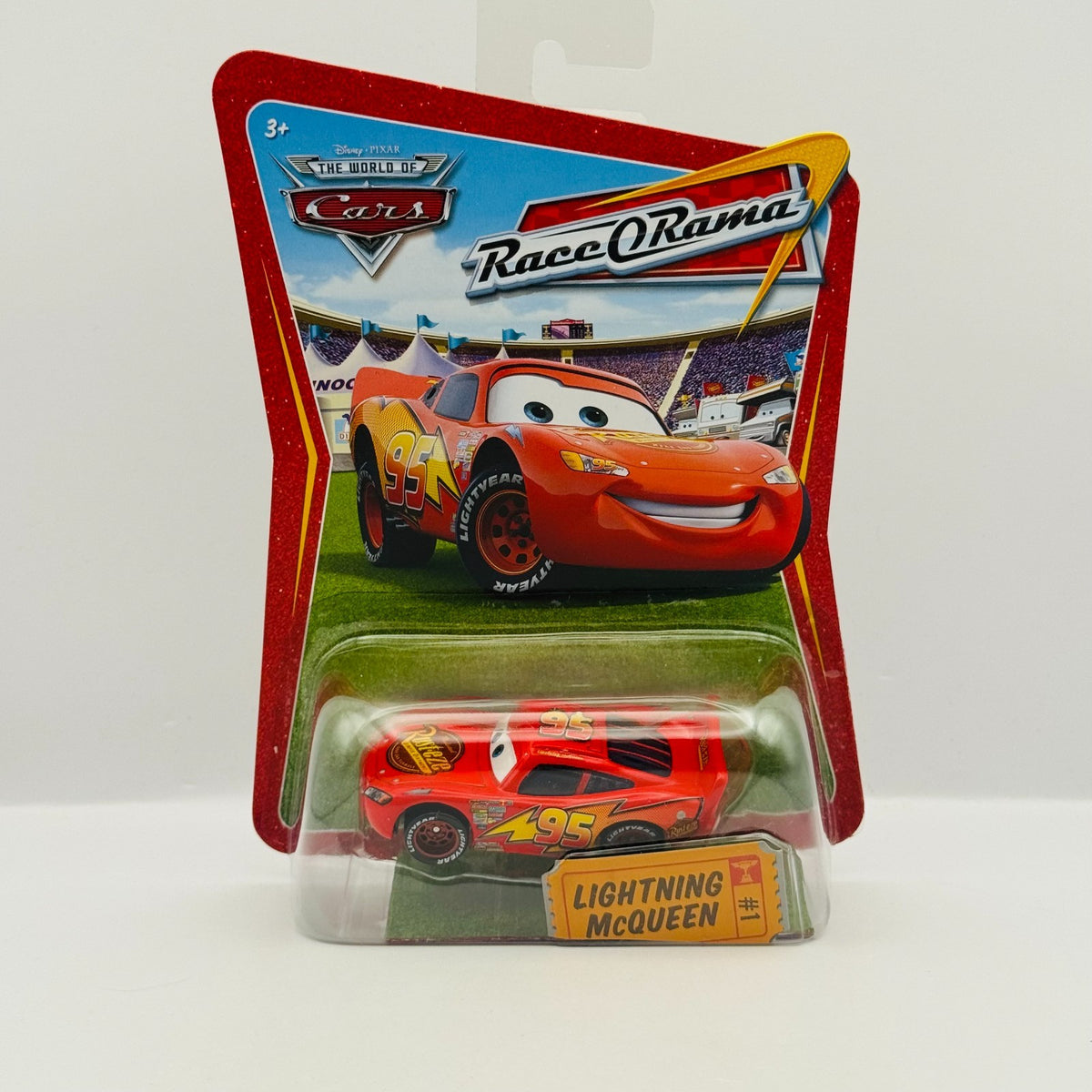 Disney Pixar Cars LIGHTNING MCQUEEN SPOILER DECAL Race O Rama 2009 1:55 Diecast