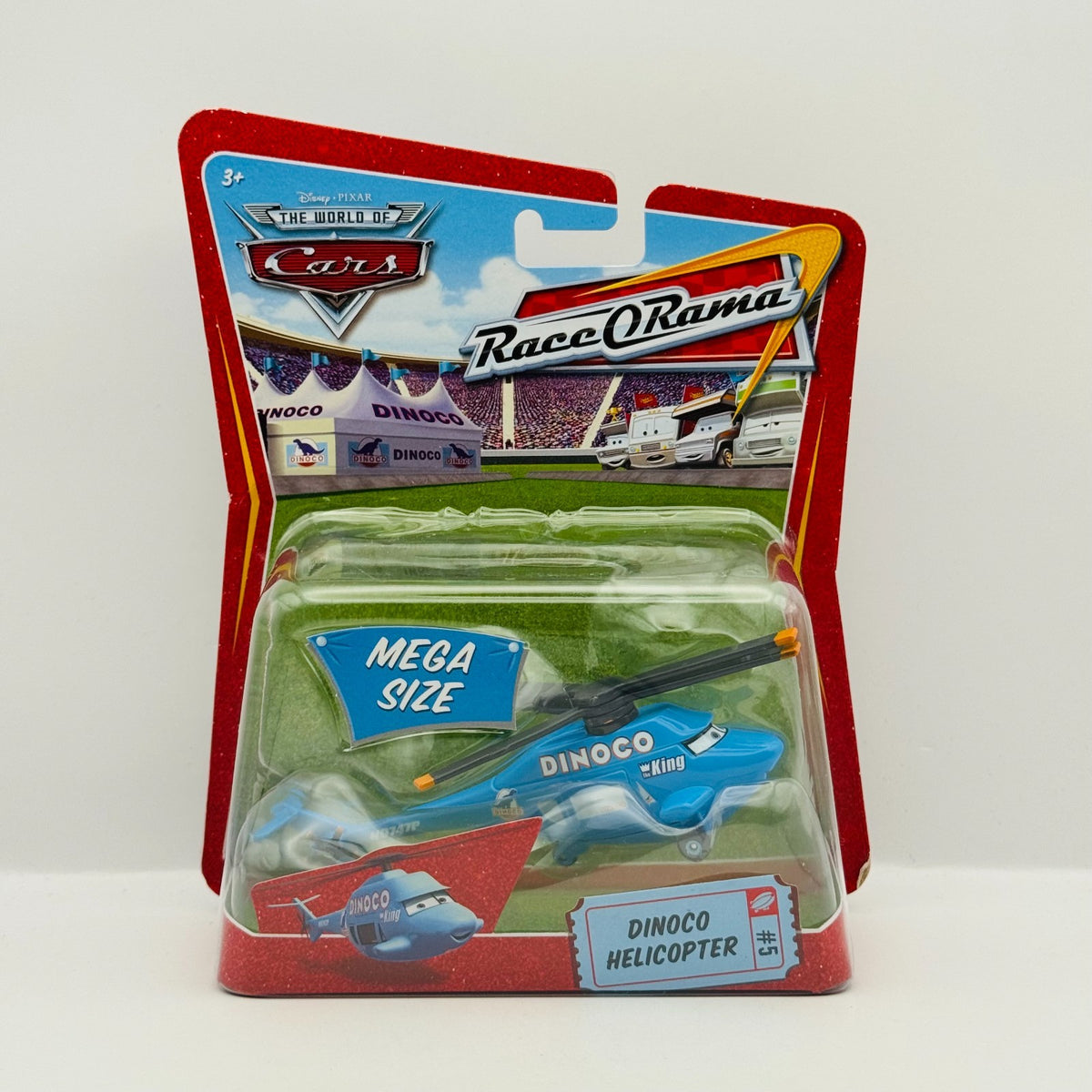 Disney Pixar Cars - ROTOR TURBOSKY DINOCO HELICOPTER Mega Size 2009 1:55 Diecast