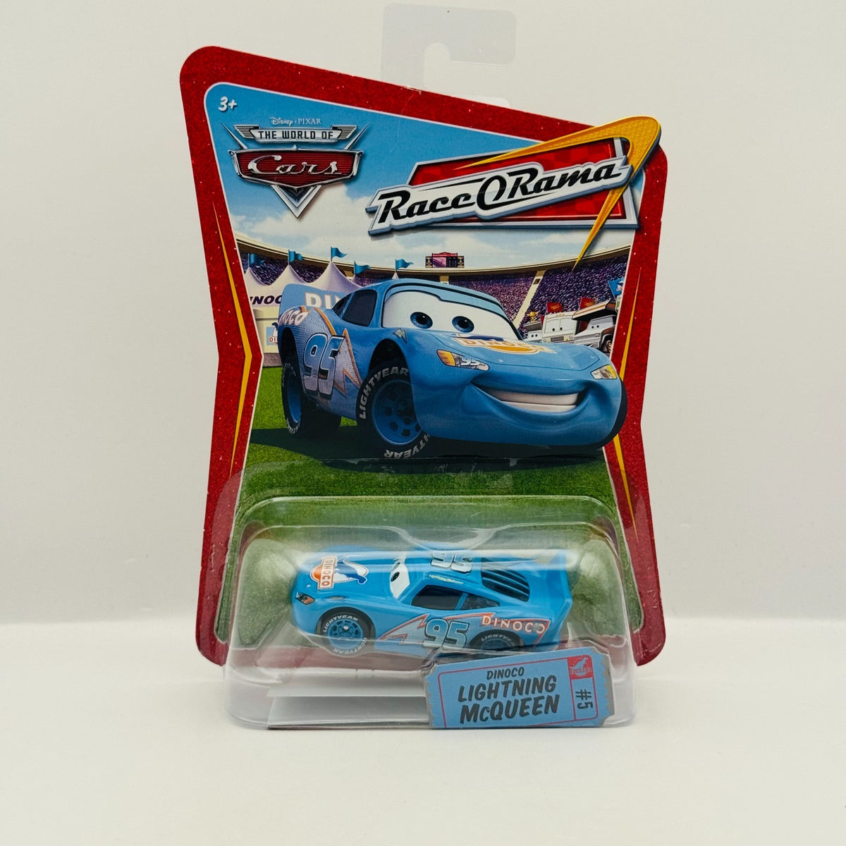 Disney Pixar Cars - DINOCO LIGHTNING MCQUEEN Race O Rama 2009 - 1:55 Diecast